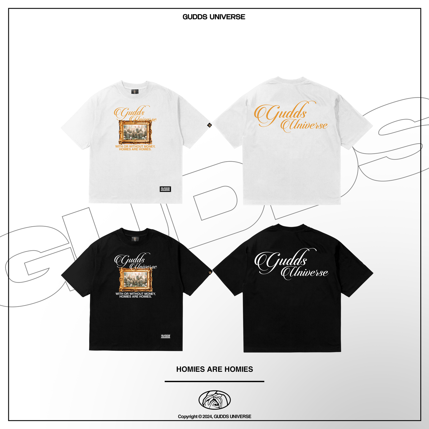 GUDDS UNIVERSE - “HOMIES ARE HOMIES” GRAPHIC TEE