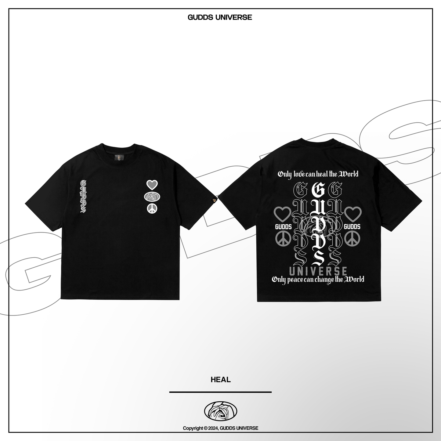 GUDDS UNIVERSE - “HEAL” GRAPHIC TEE