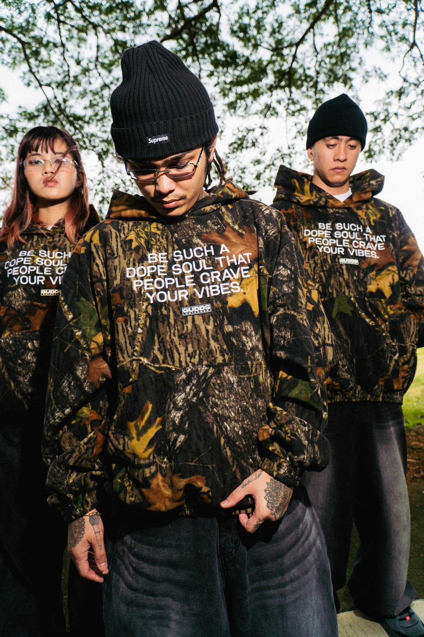 GUDDS UNIVERSE - “BLACK REALTREE DOPE” HOODIE