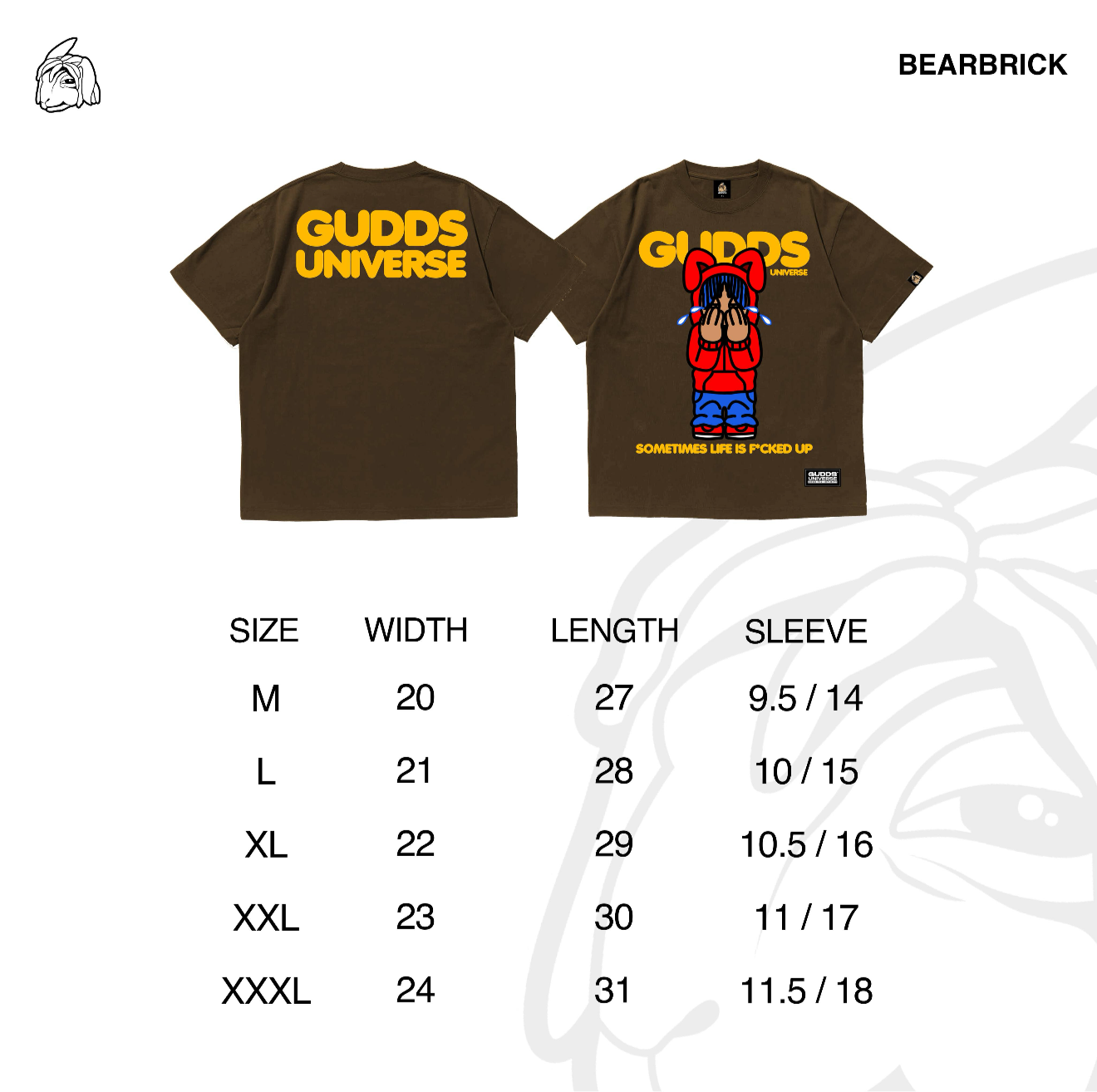GUDDS UNIVERSE - “SLIFU” GRAPHIC TEE (BROWN)