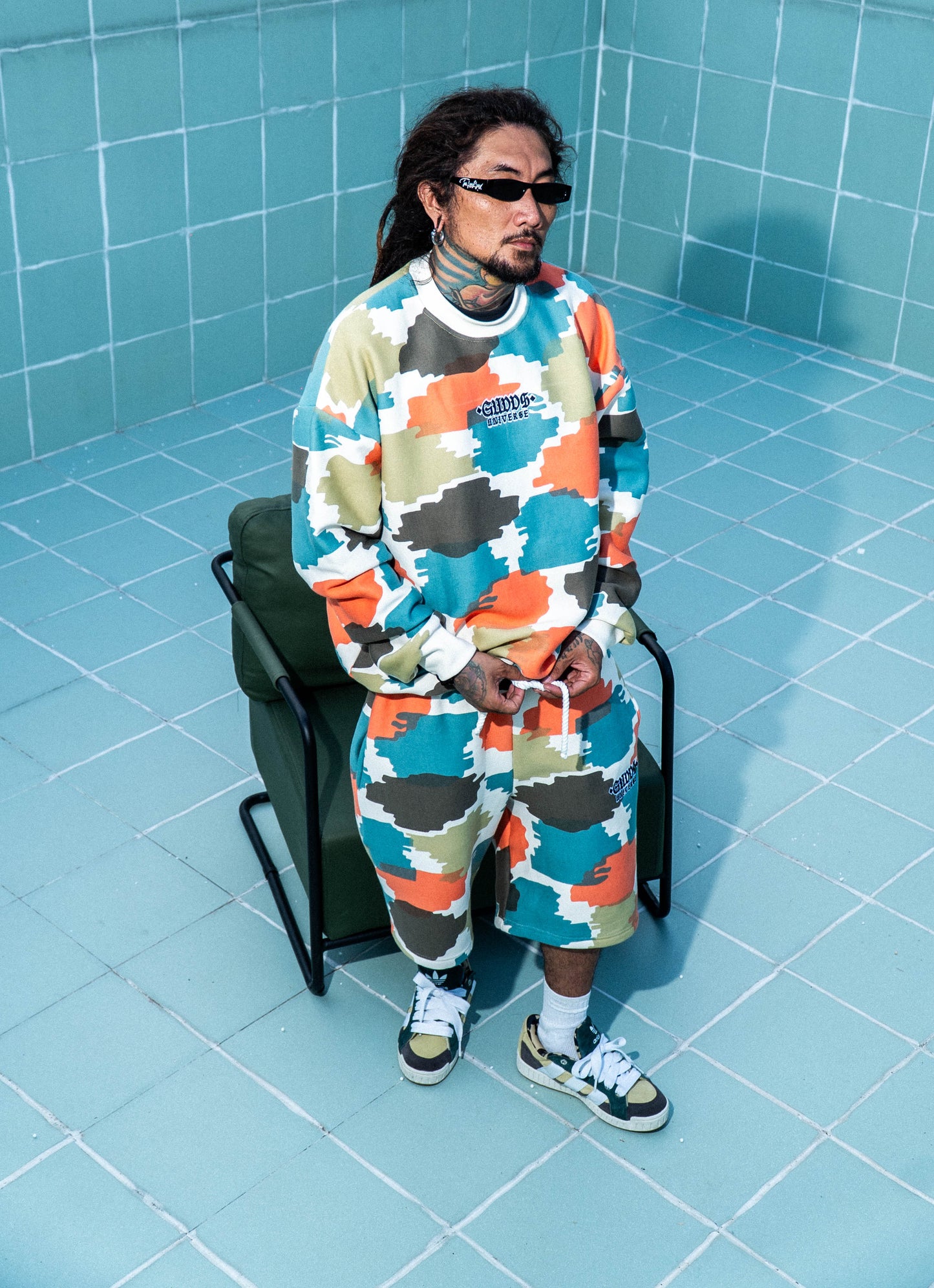 GUDDS "BRUSH CAMO" SWEATSHORT