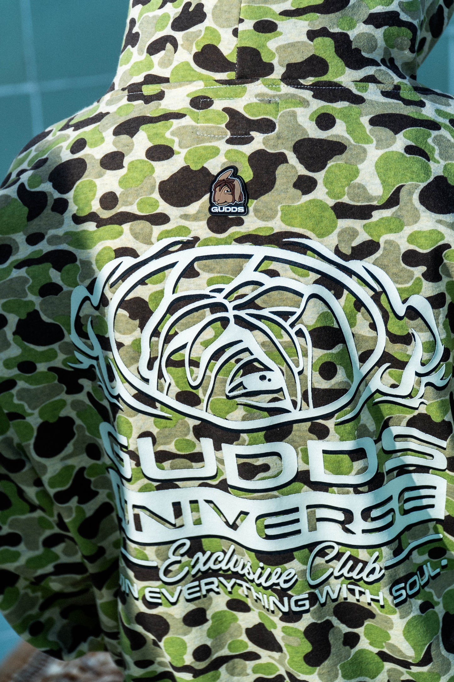 GUDDS "EXCLUSIVE CLUB" VIBRANT CAMO HOODIE