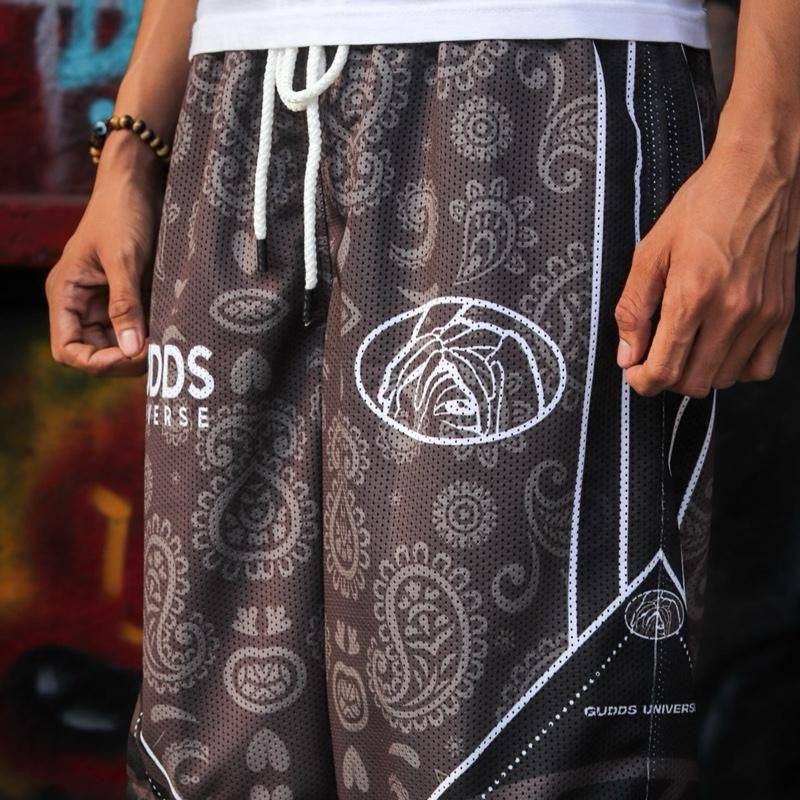 GUDDS UNIVERSE - "STEALTH BANDANA" MESH SHORT