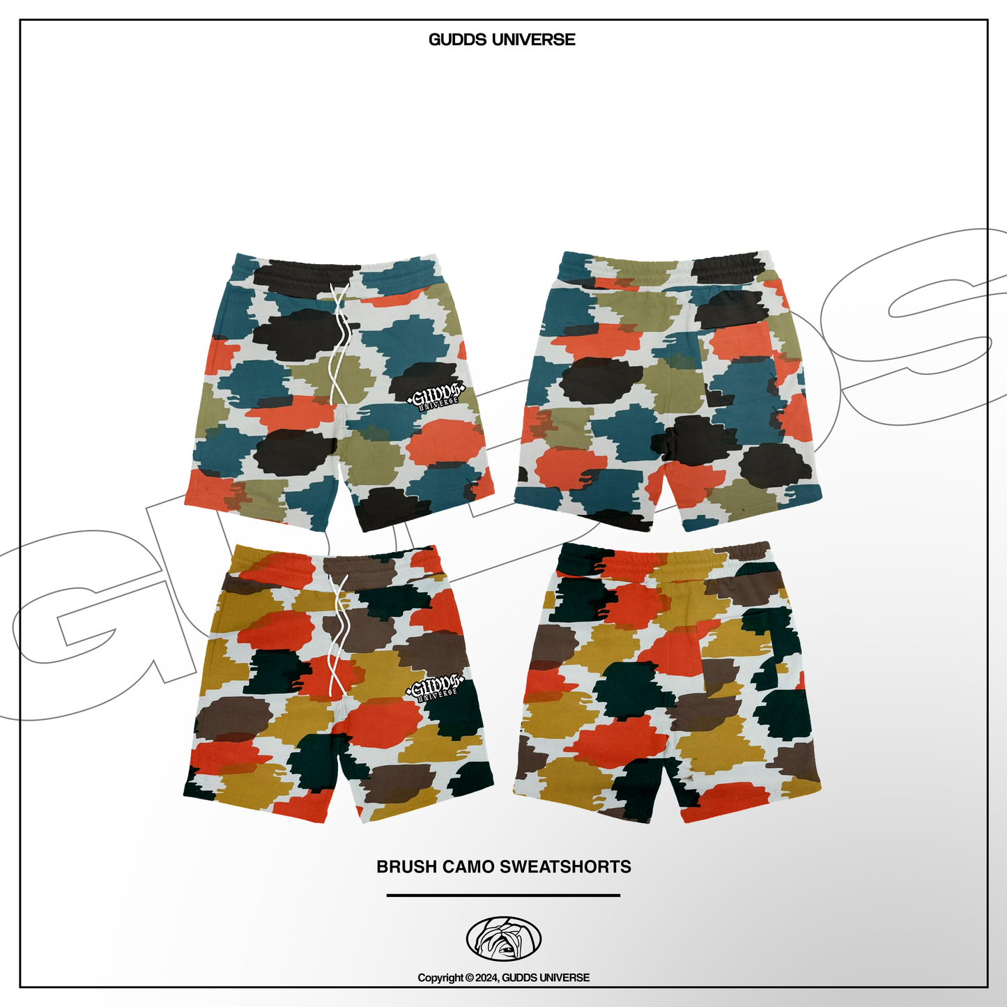 GUDDS "BRUSH CAMO" SWEATSHORT