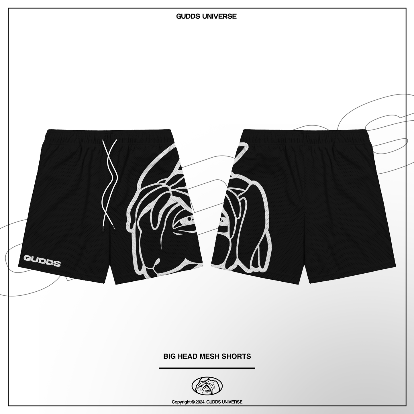 GUDDS "BIG HEAD" OG LOGO MESH SHORT