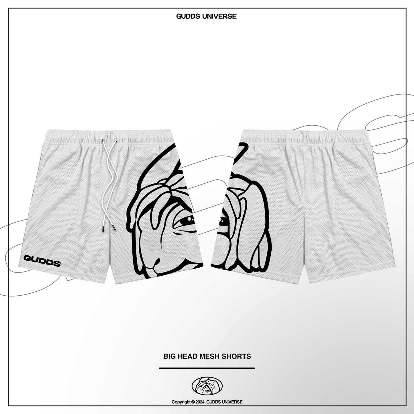 GUDDS "BIG HEAD" OG LOGO MESH SHORT
