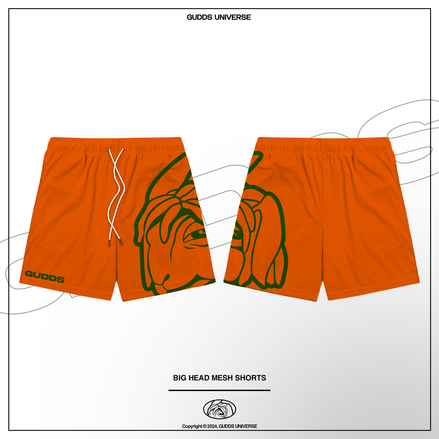 GUDDS "BIG HEAD" OG LOGO MESH SHORT