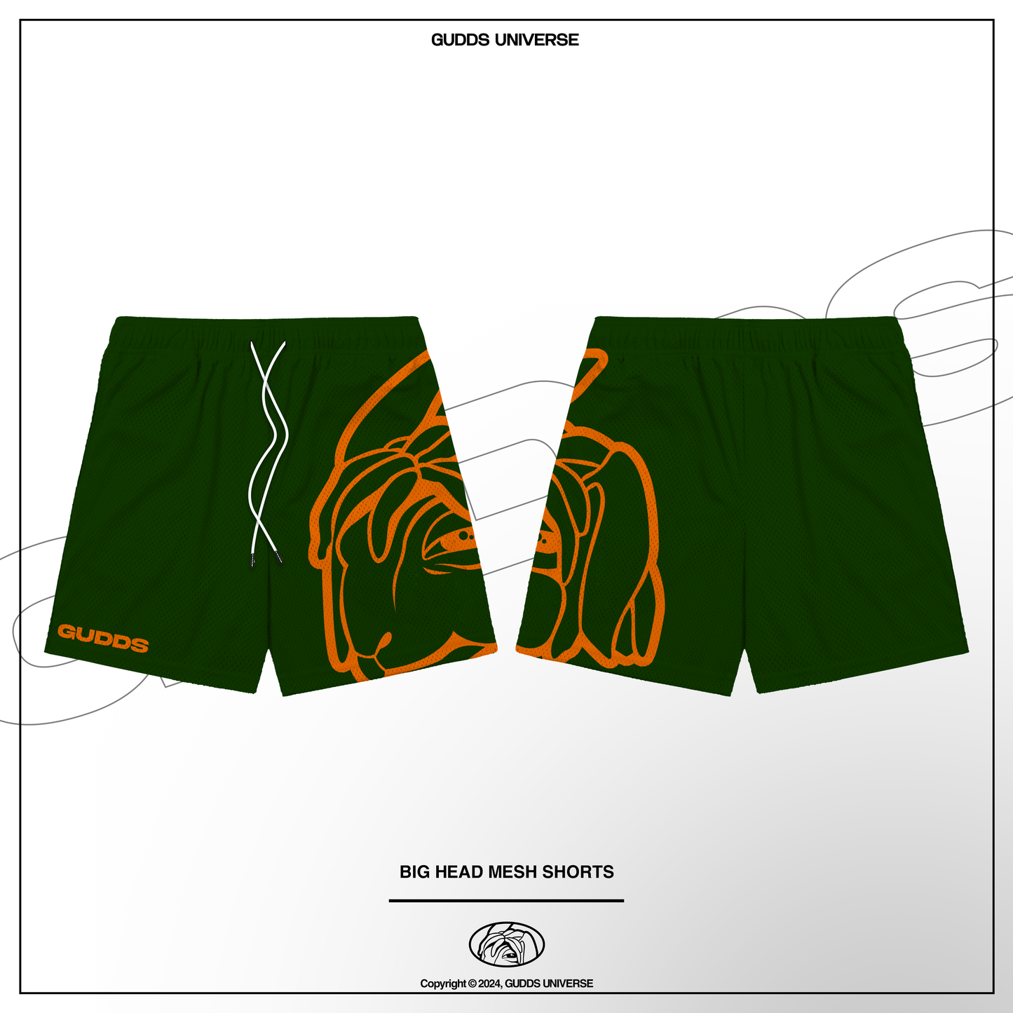 GUDDS "BIG HEAD" OG LOGO MESH SHORT