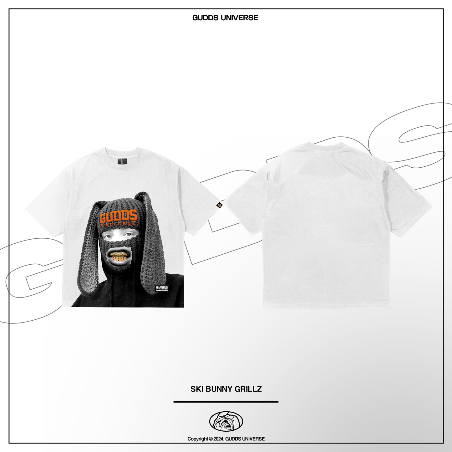 GUDDS "SKI BUNNY GRILLZ" TEE