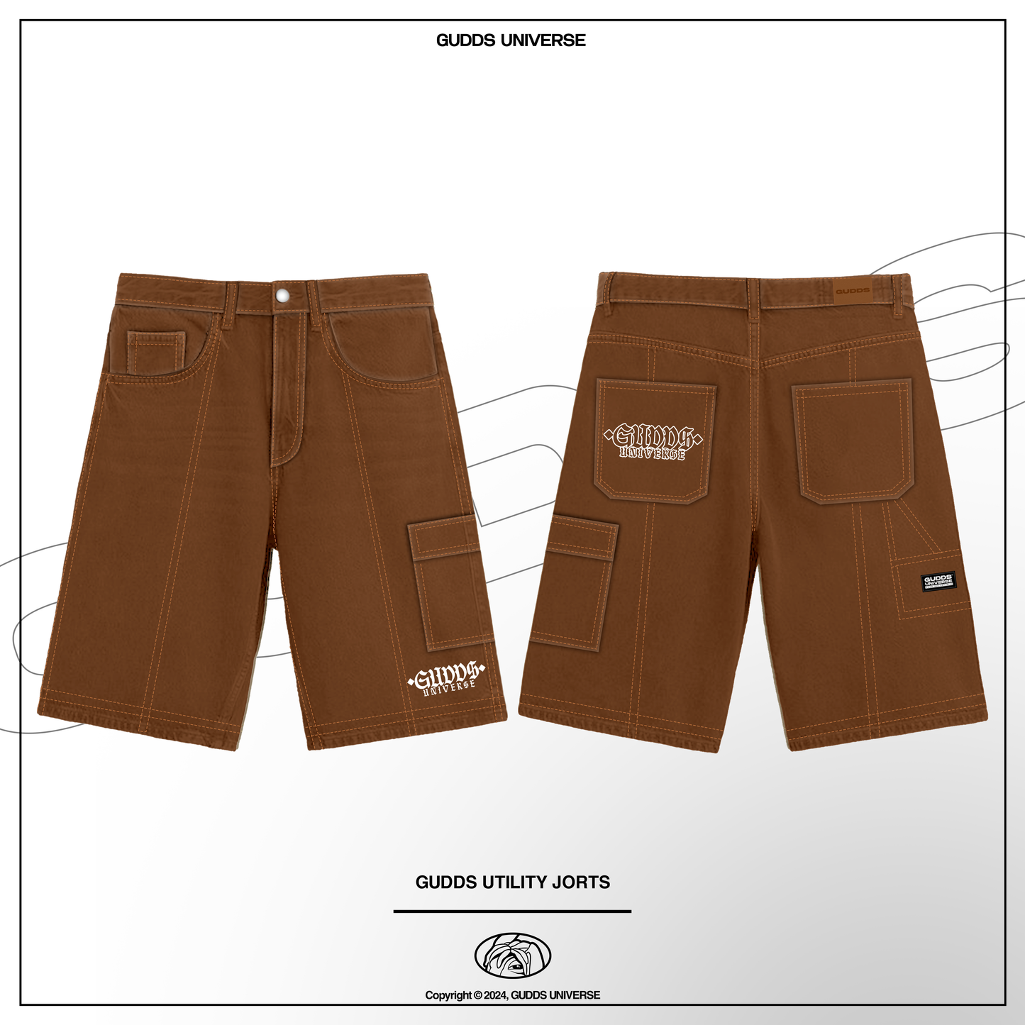 GUDDS UNIVERSE - "UTILITY JORTS" -