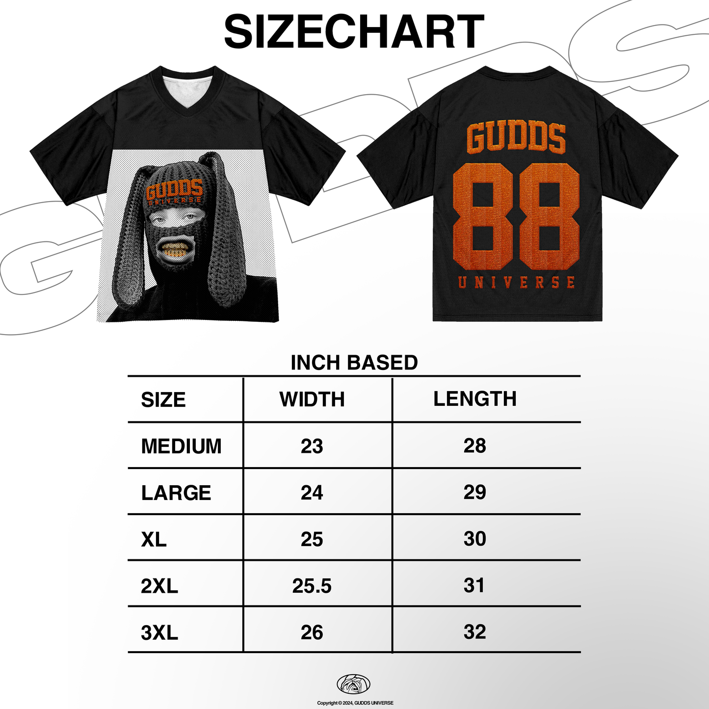 GUDDS UNIVERSE "SKI BUNNY JERSEY" BOXY FIT