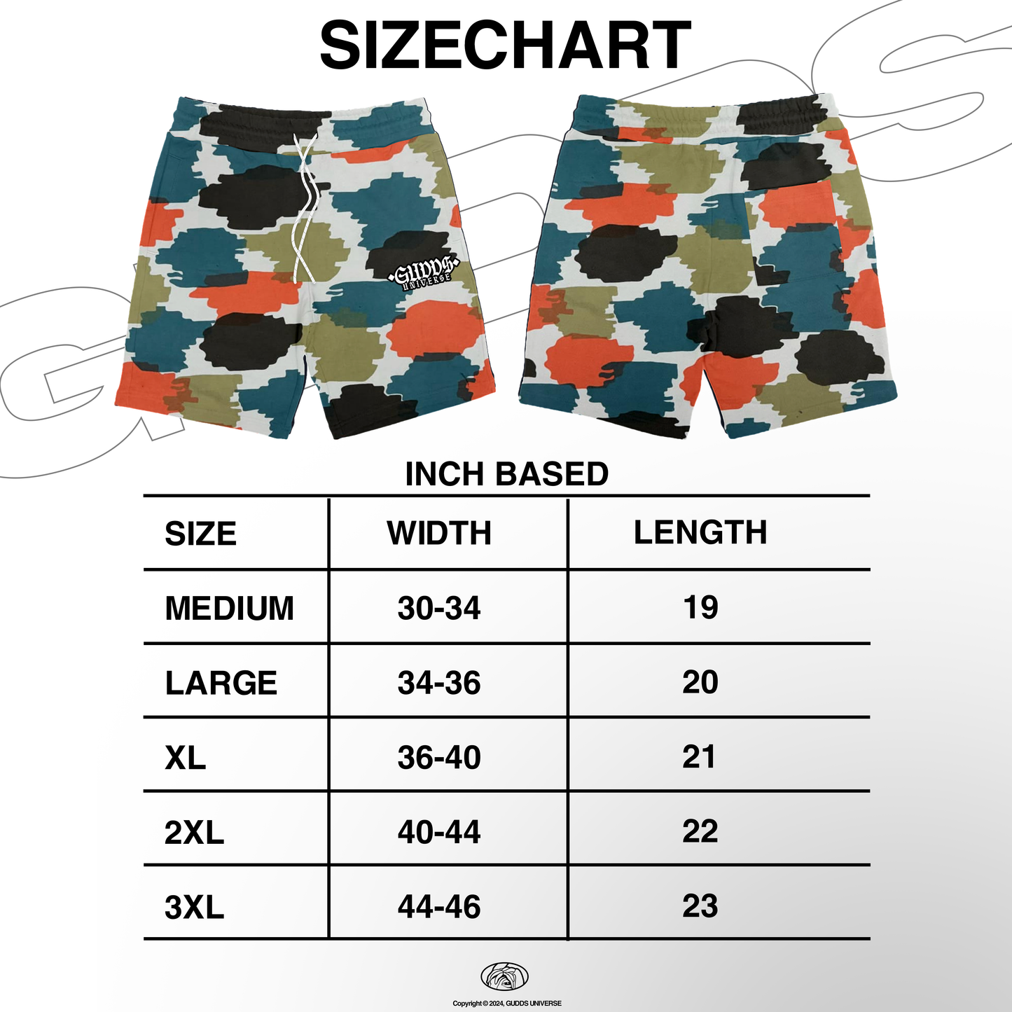 GUDDS "BRUSH CAMO" SWEATSHORT