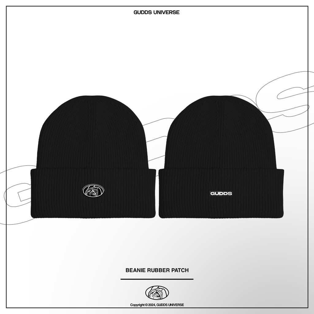 “RUBBER PATCH” BEANIE WITH OVAL LOGO