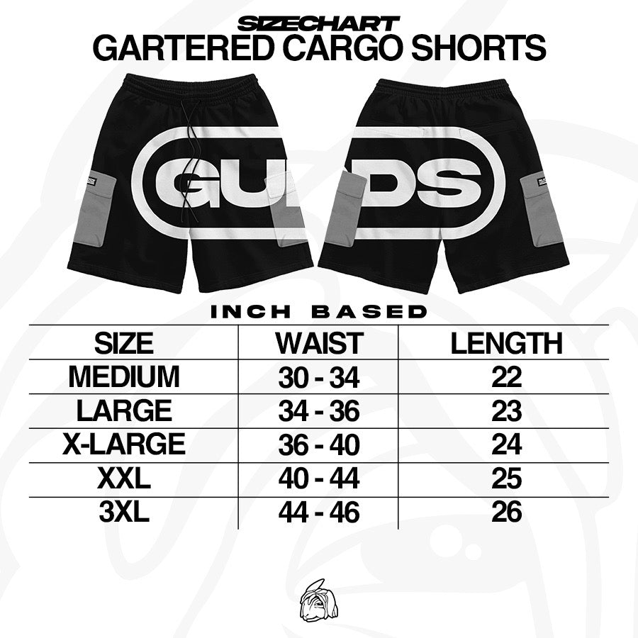 G APPLIQUE CARGO SHORTS