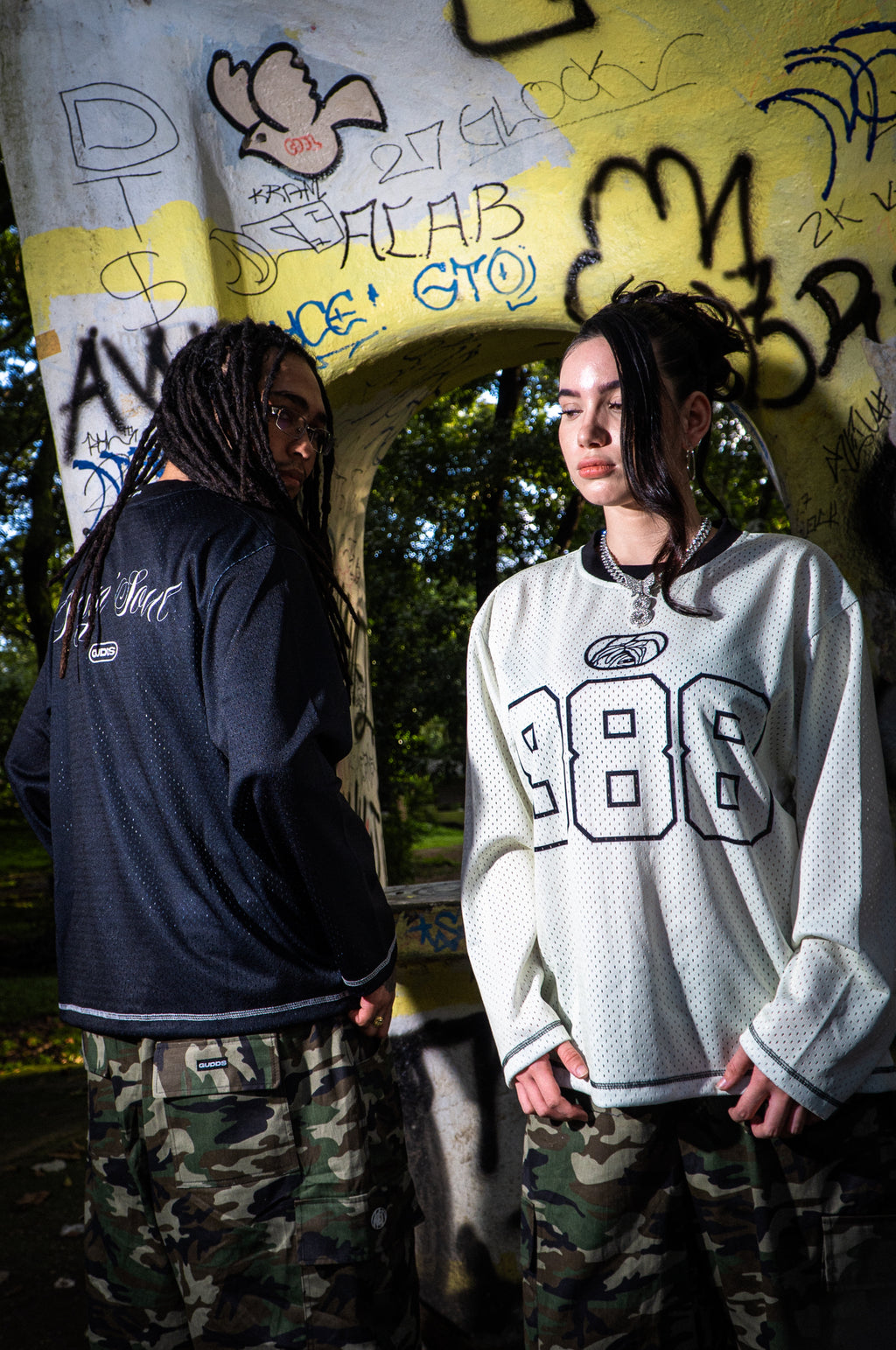 “888 LINING” MESH LONGLEEVES