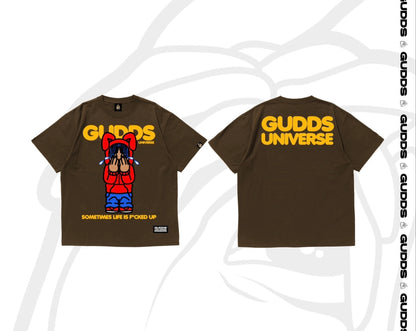 GUDDS UNIVERSE - “SLIFU” GRAPHIC TEE (BROWN)