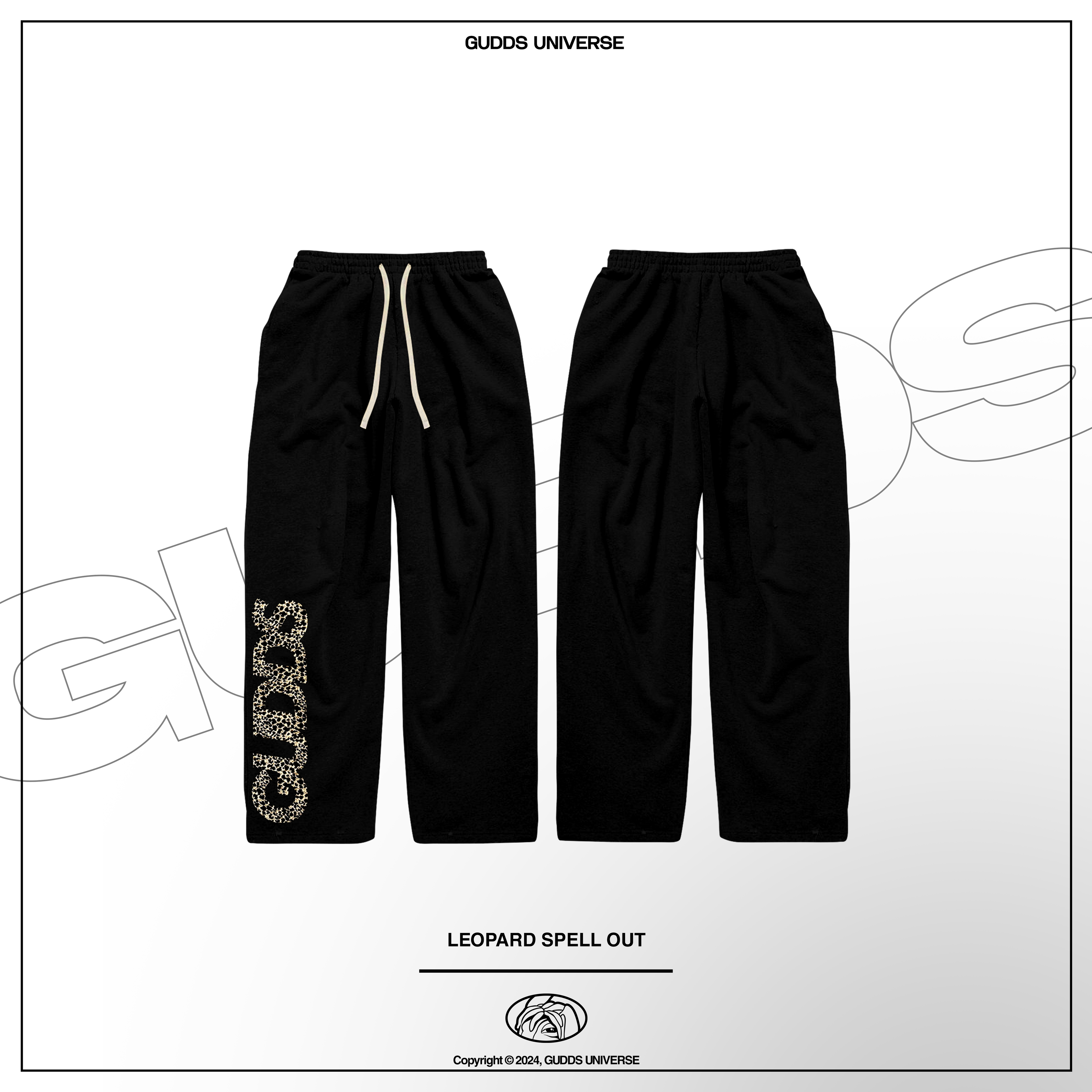 “SPELL OUT” BAGGY SWEATPANTS