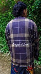 “PLAID FULL MESH” LONGSLEEVES