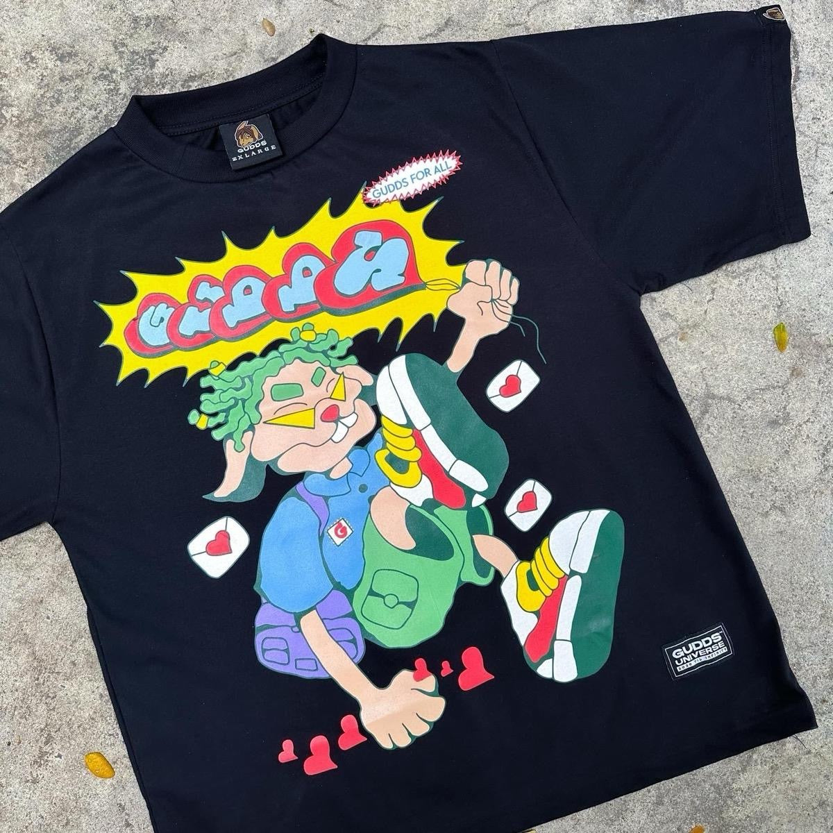 GUDDS UNIVERSE "GUDDS FOR ALL" GRAPHIC TEE