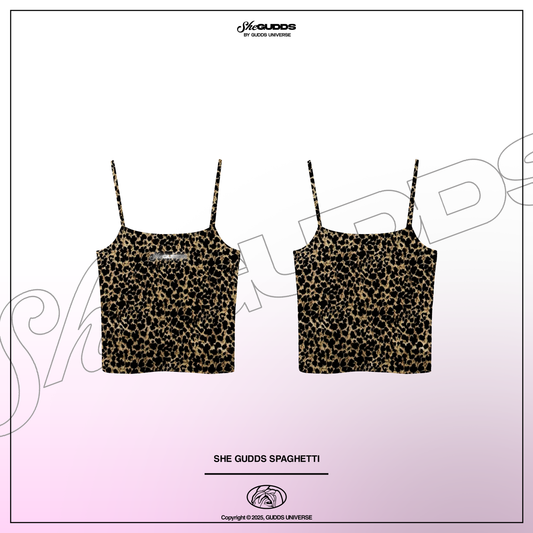 SheGUDDS - “SPAGHETTI” LEOPARD SANDO TUBE