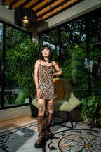 SheGUDDS - “SPAGHETTI” LEOPARD DRESS