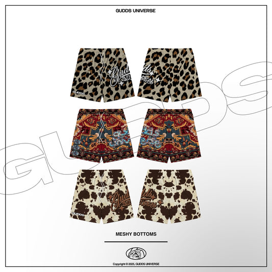 GUDDS UNIVERSE - “MESHY BOTTOMS” MESH SHORTS