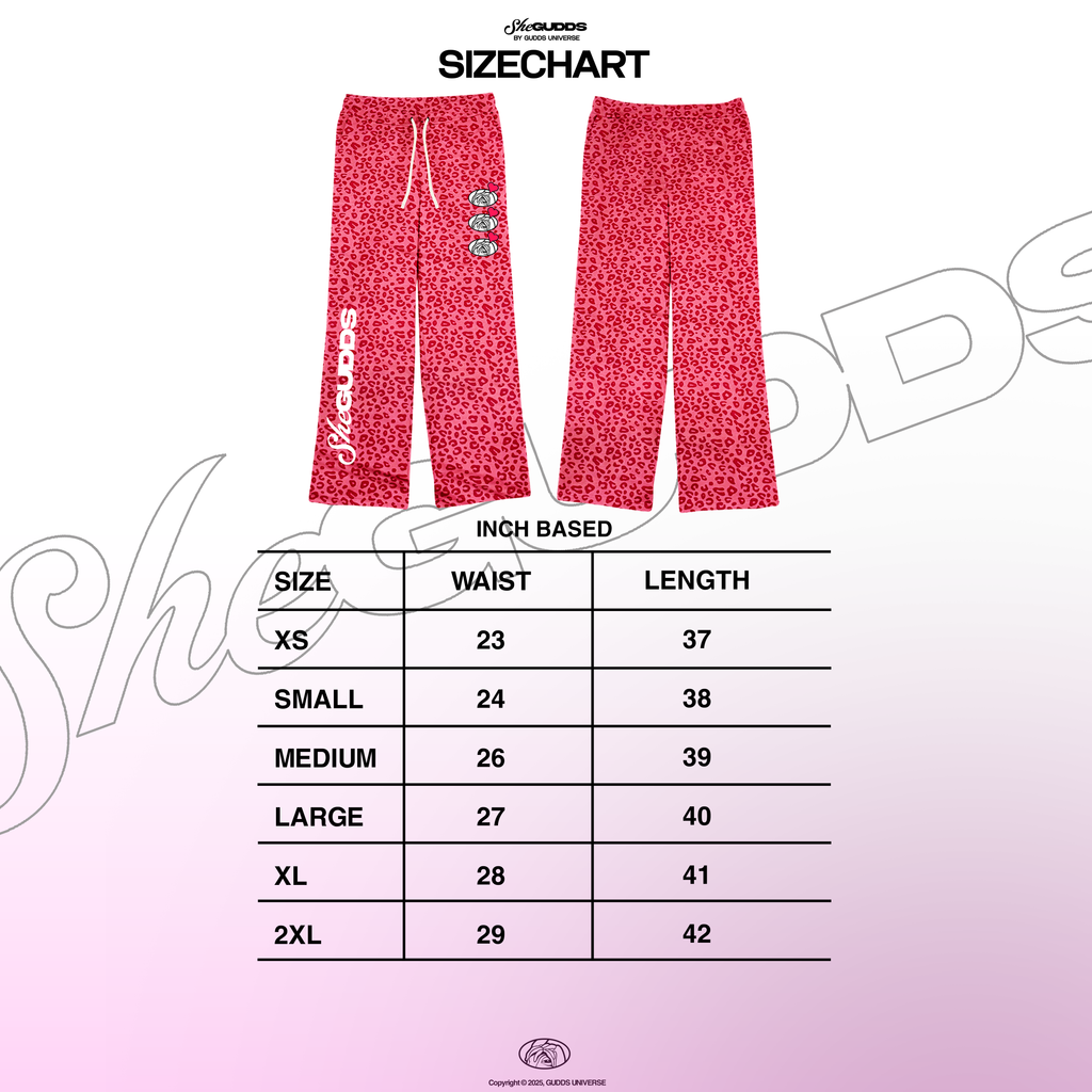 SheGUDDS - “PINK PANTHER” COUTURE BAGGY PANTS