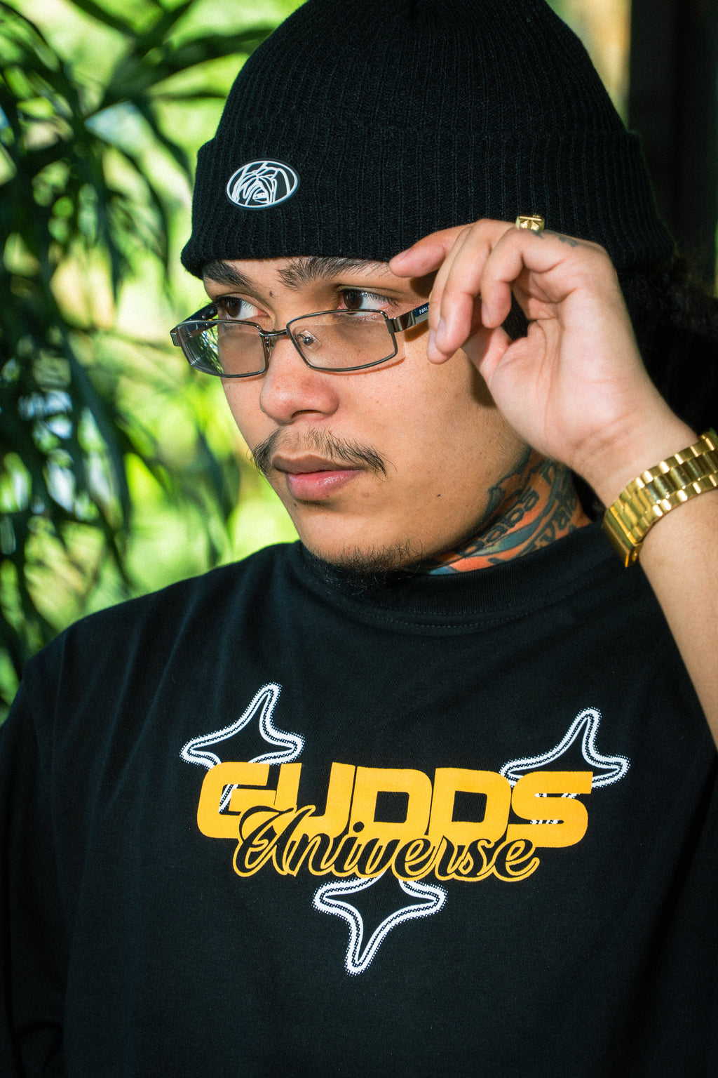 “RUBBER PATCH” BEANIE WITH OVAL LOGO