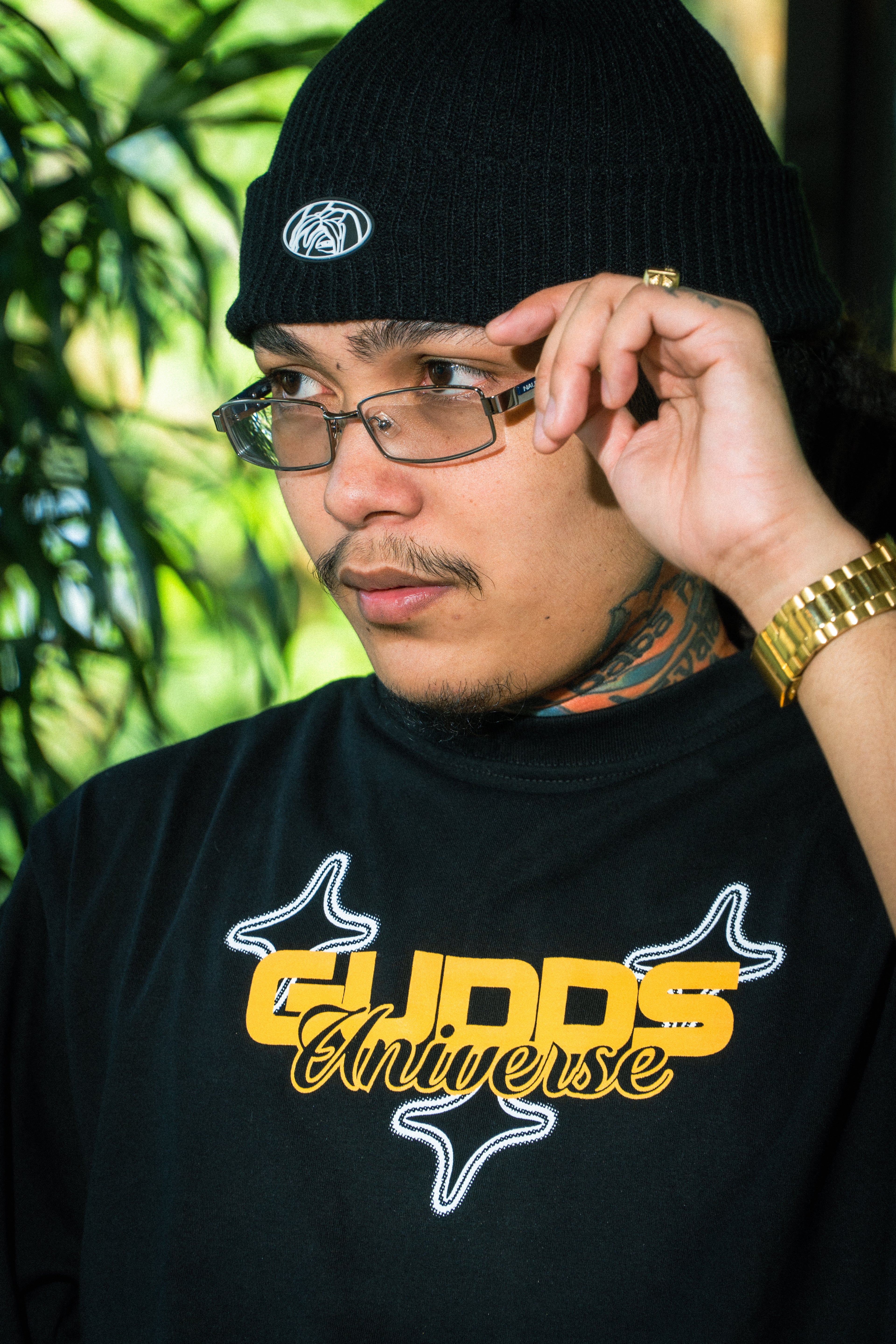 “RUBBER PATCH” BEANIE WITH OVAL LOGO