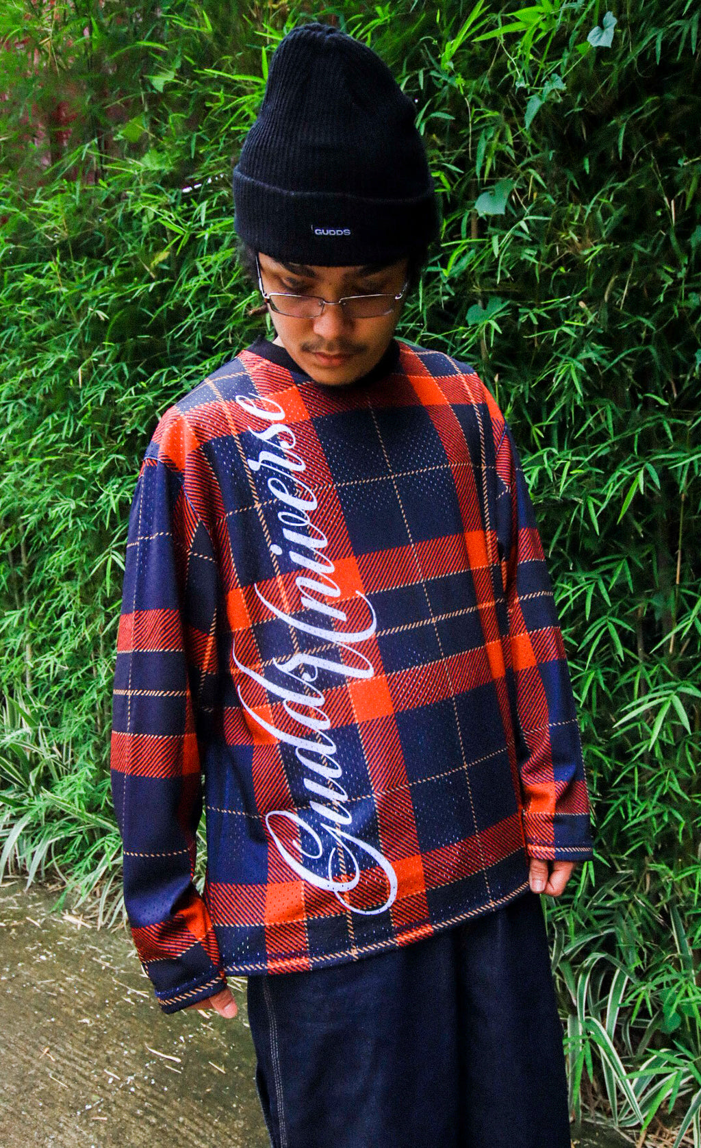 “PLAID FULL MESH” LONGSLEEVES