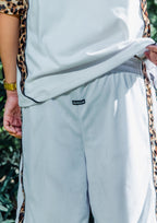 “2 TONE” LEOPARD MESH SHORTS