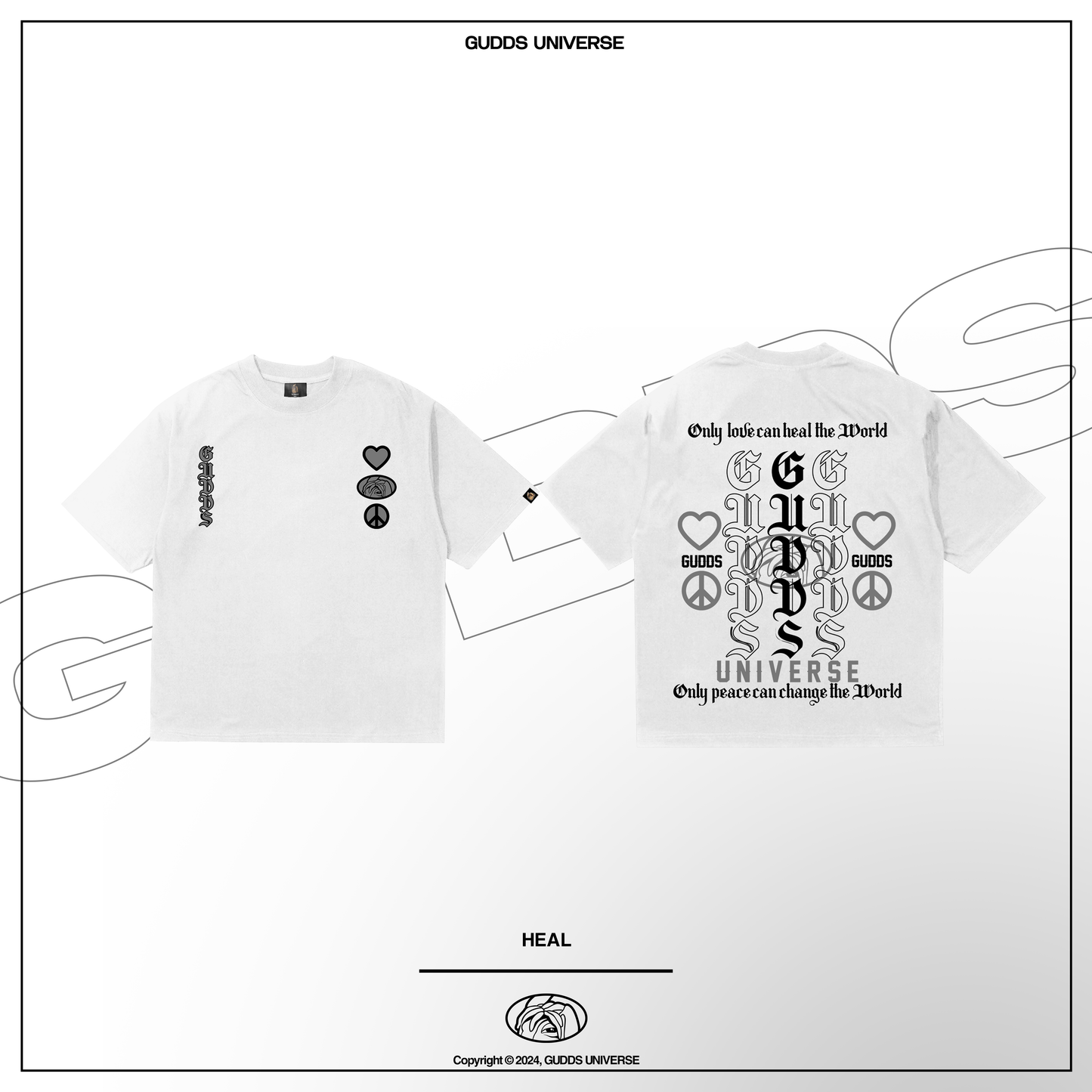 GUDDS UNIVERSE - “HEAL” GRAPHIC TEE
