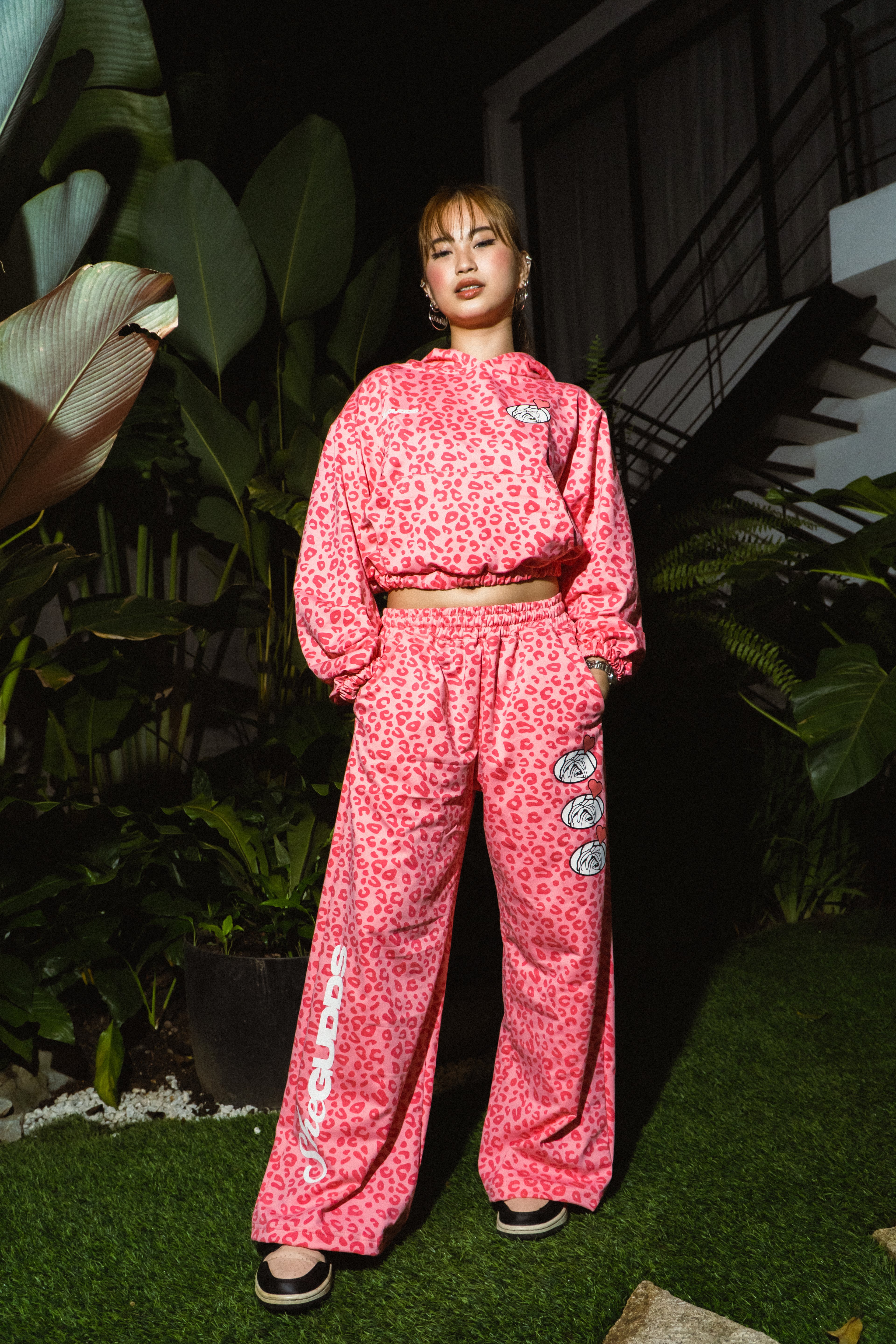 SheGUDDS - “PINK PANTHER” COUTURE BAGGY PANTS