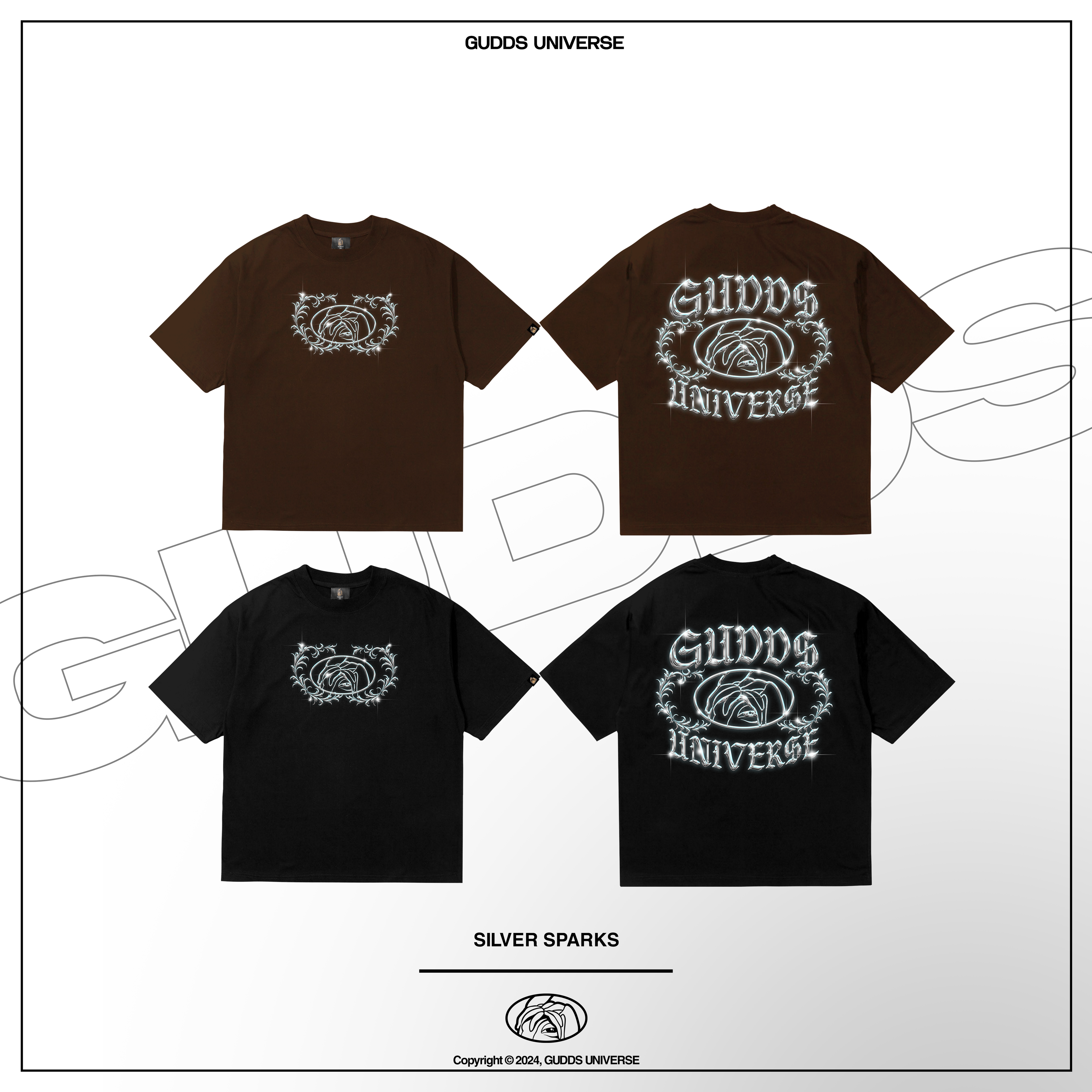 GUDDS UNIVERSE - "SILVER SPARKS" - GRAPHIC TEE