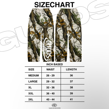 GUDDS UNIVERSE - “ REALTREE VANILLA” BAGGY PANTS