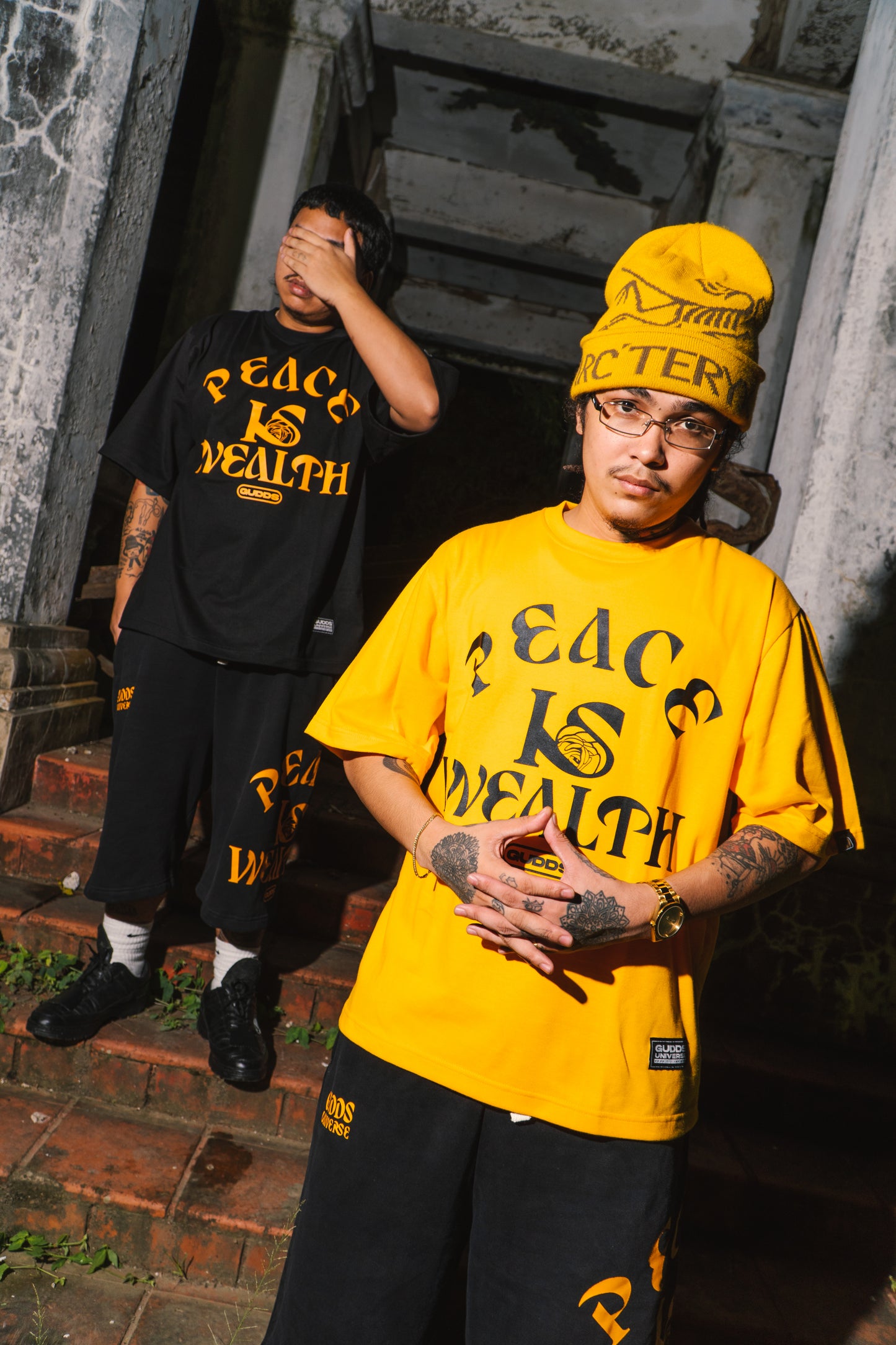 GUDDS UNIVERSE - “PEACE IS WEALTH” GRAPHIC TEE