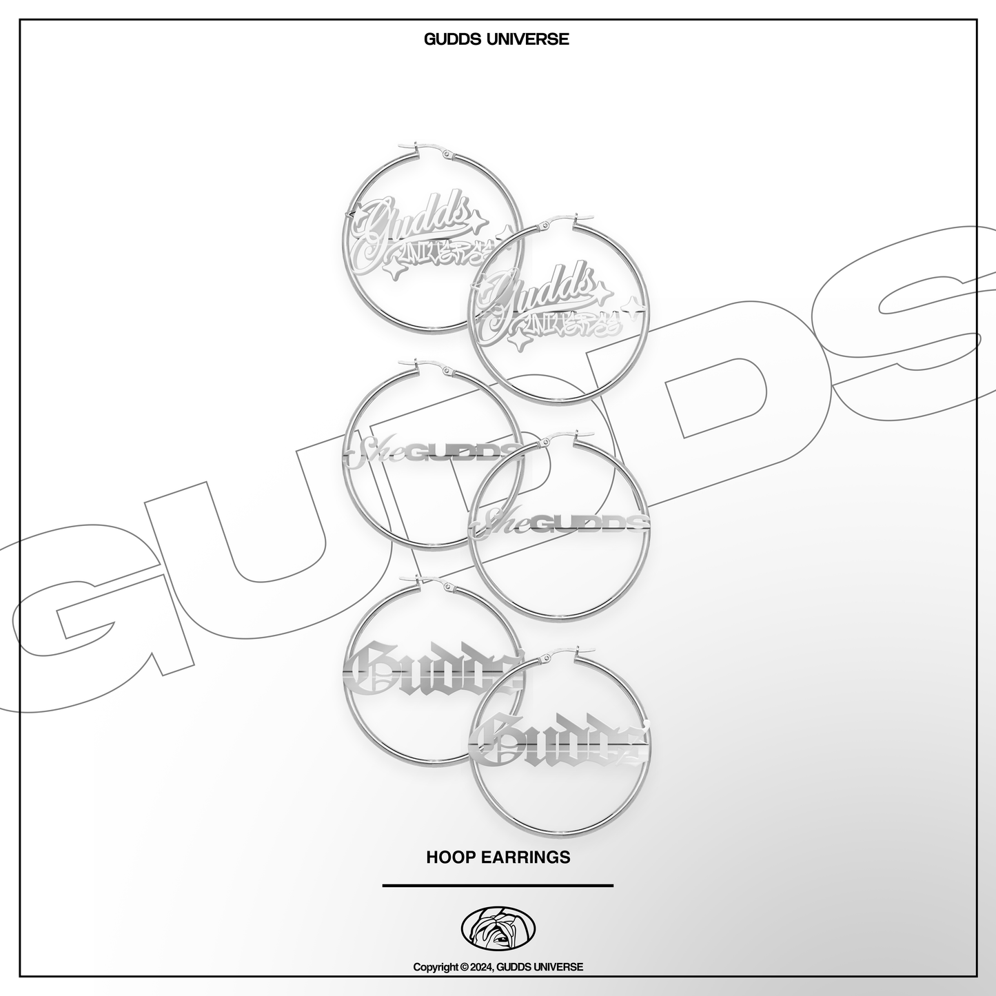GUDDS - “HOOP” EARRINGS (LIMITED PIECES)