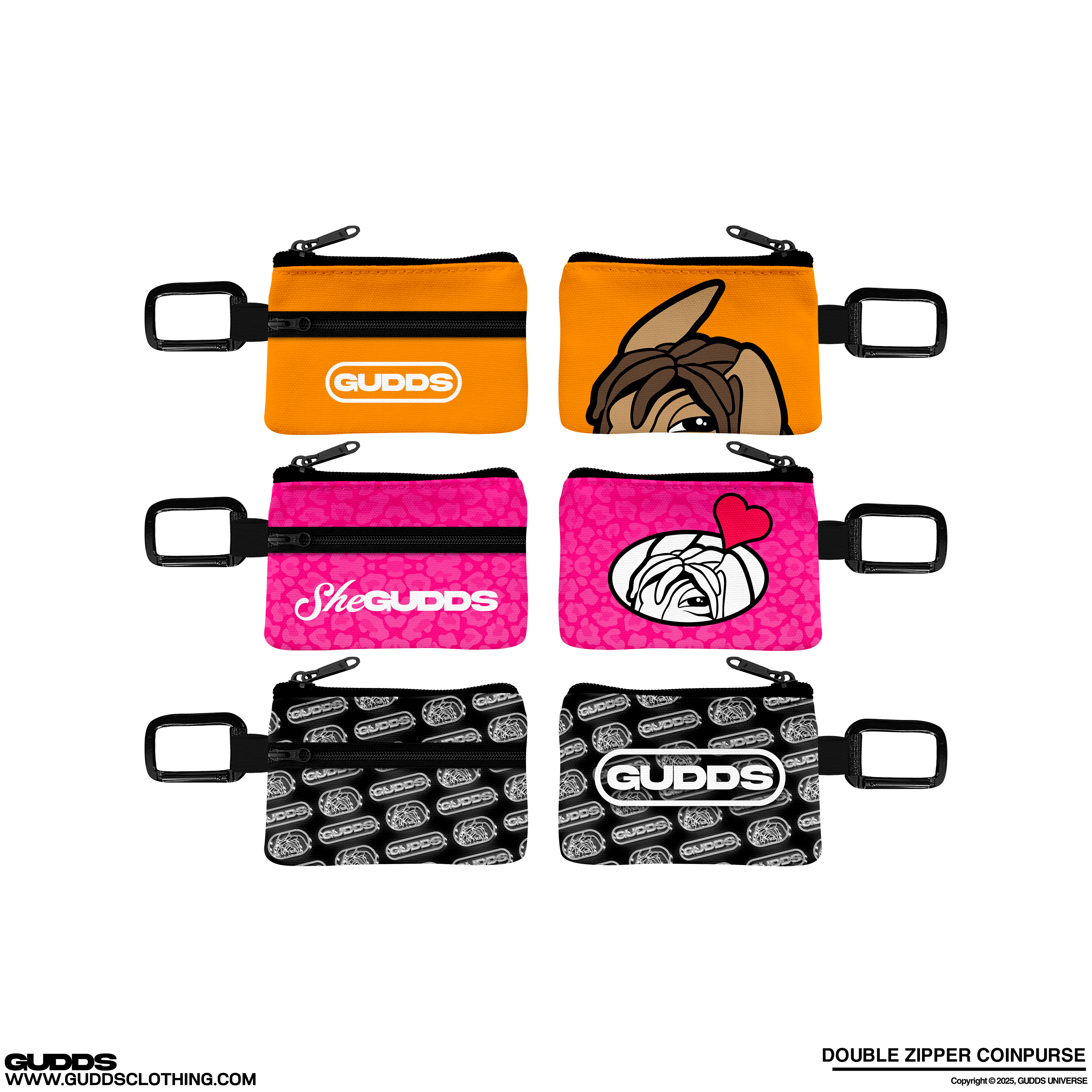 “DOUBLE ZIPPER” COINPURSE