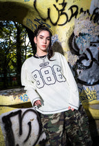 “888 LINING” MESH LONGLEEVES