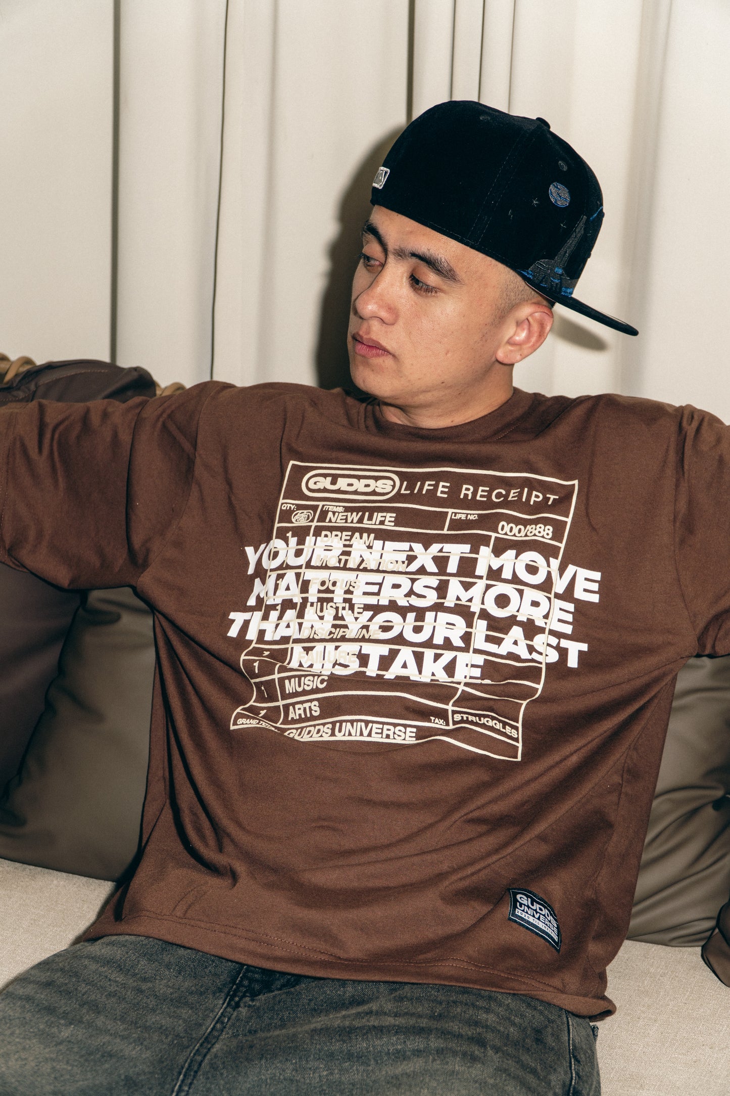 GUDDS UNIVERSE - “LIFE RECEIPT” GRAPHIC TEE