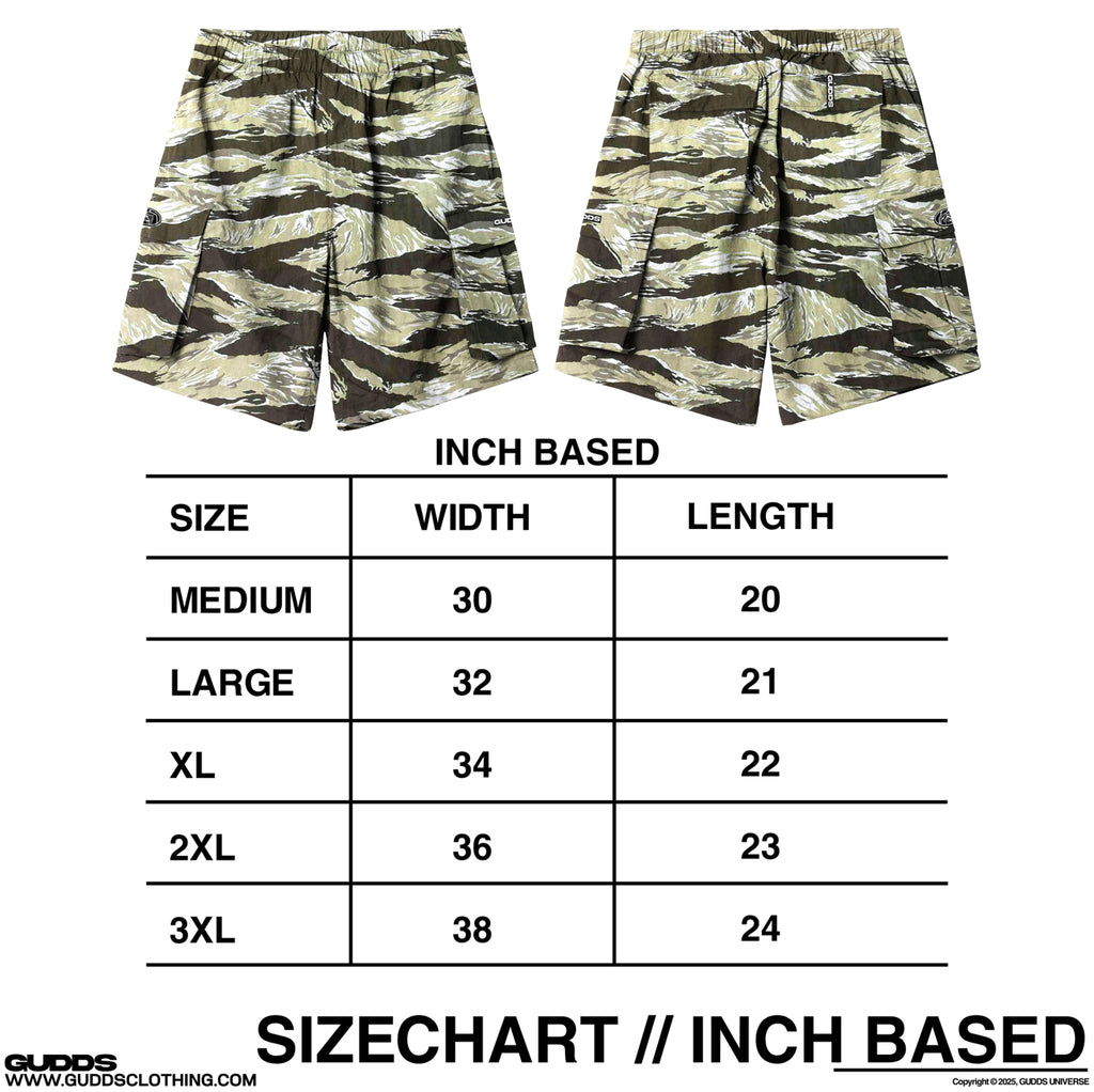 “CAMOU CARGO” SHORTS BAGGY FIT