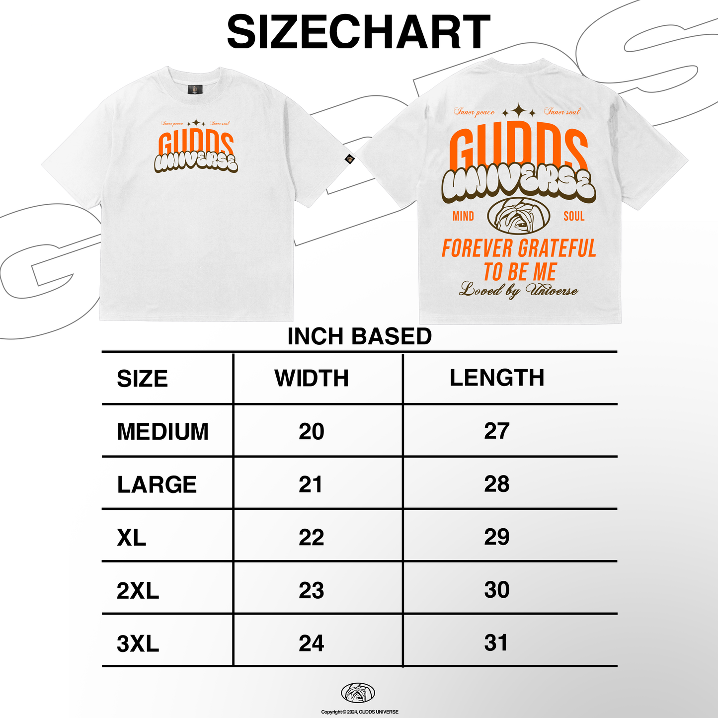 GUDDS UNIVERSE - “GRATEFUL” GRAPHIC TEE