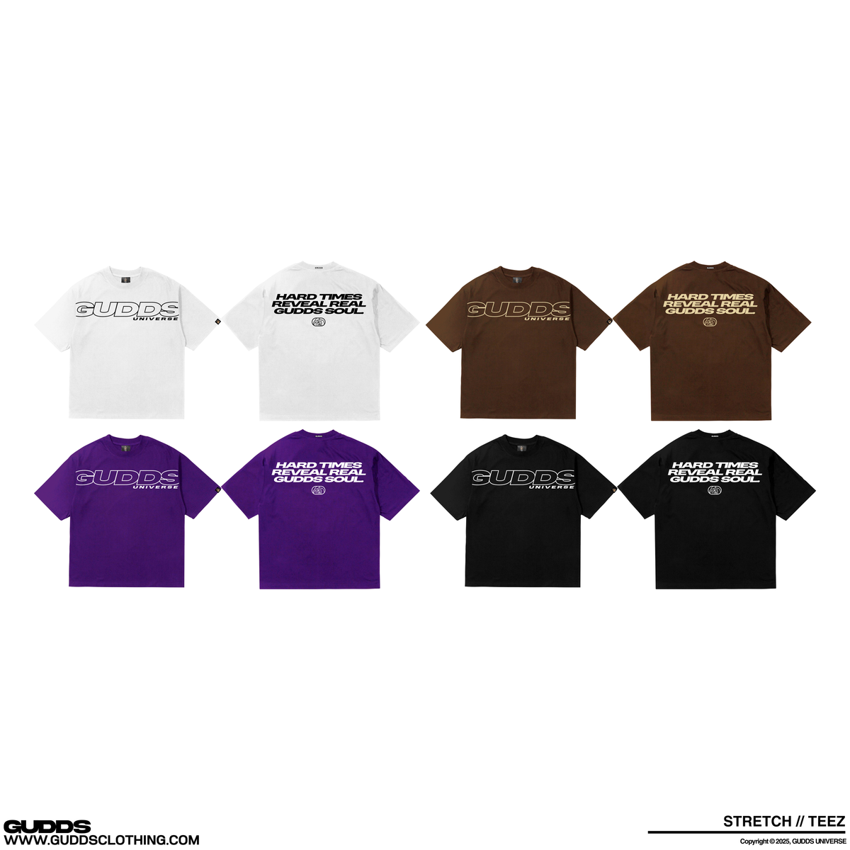 “TEEZ” STRETCH GRAPHIC TEE – GUDDS