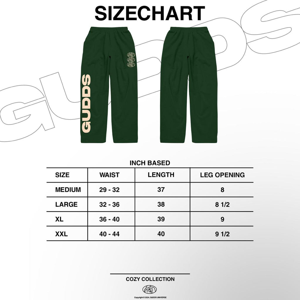 GUDDS UNIVERSE "COZY" BAGGY SWEATPANTS