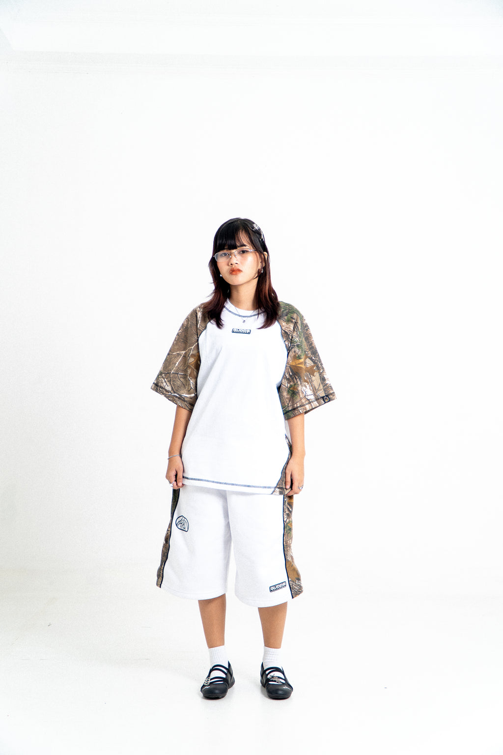 “SIDEZ CAMO CAPSULE” SWEATSHORTS