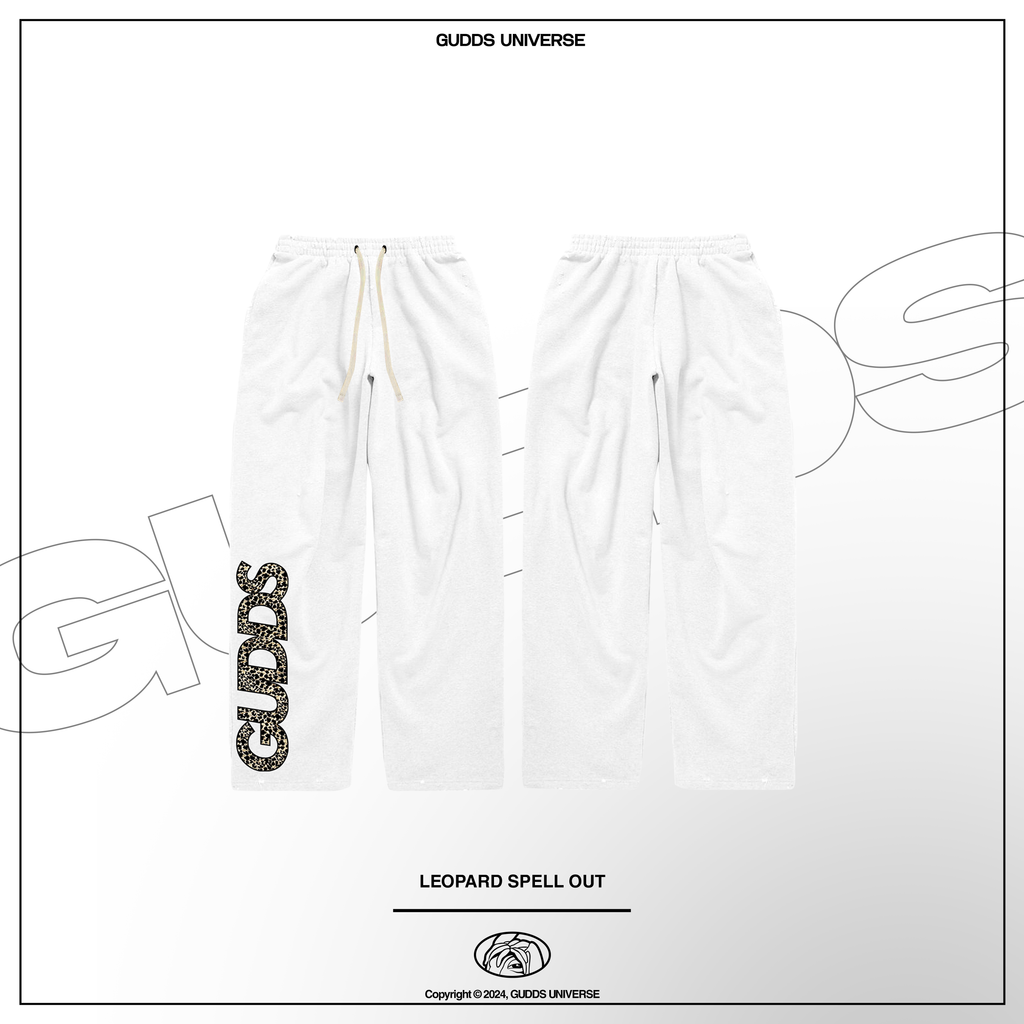 “SPELL OUT” BAGGY SWEATPANTS