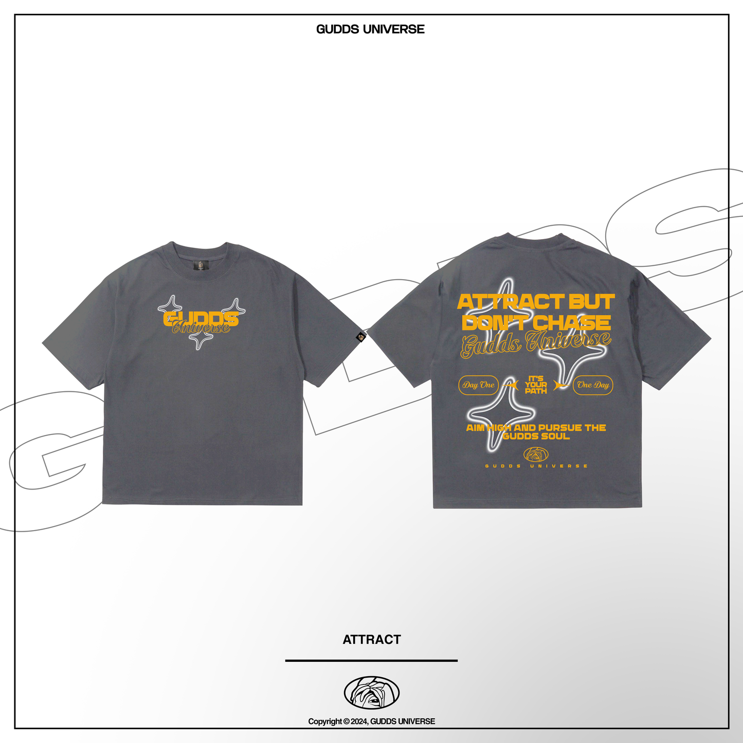 GUDDS UNIVERSE - “ATTRACT” GRAPHIC TEE