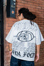 GUDDS UNIVERSE - "NEVA FOLD" BIG BACK PRINT TEE!