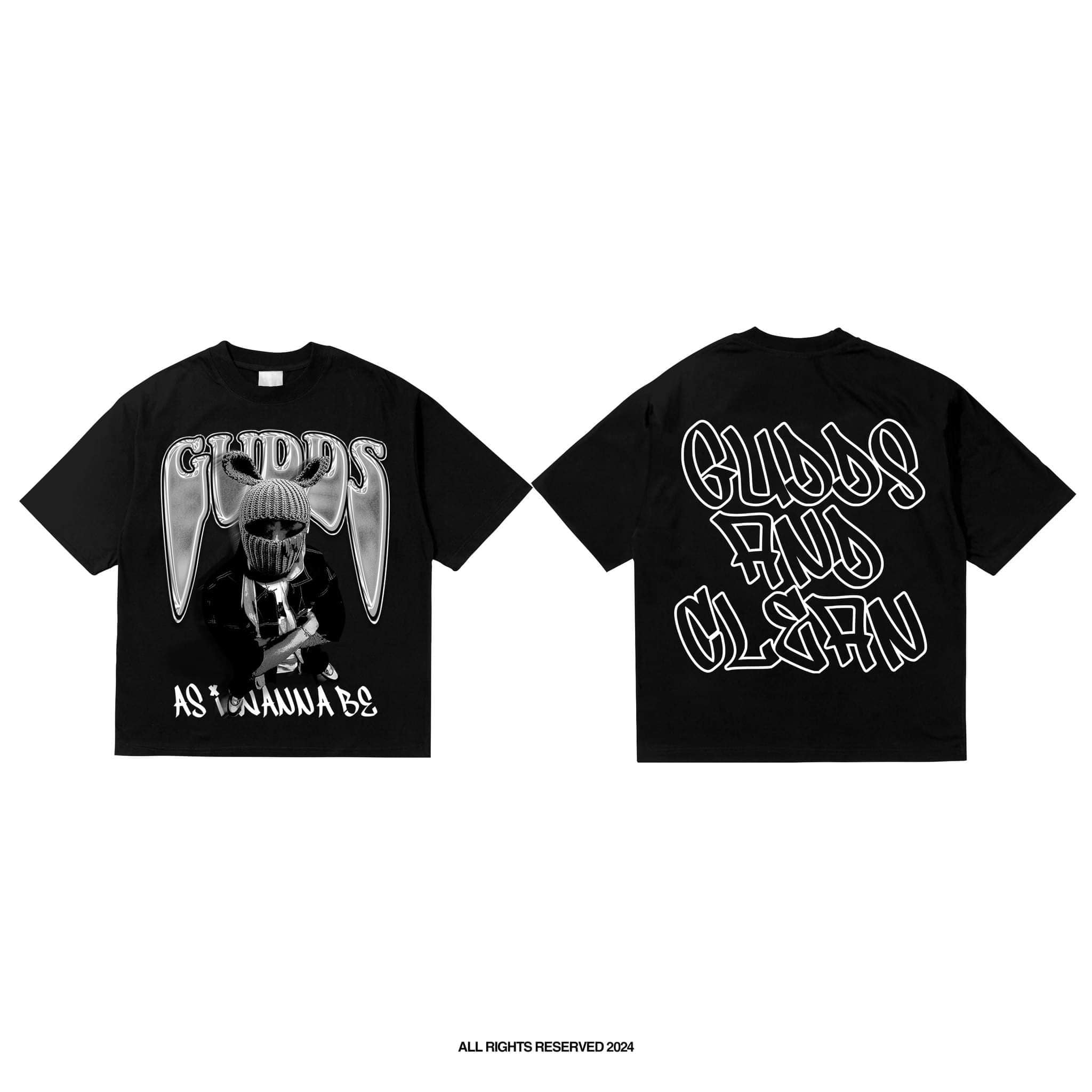 GUDDS UNIVERSE "GUDDS AND CLEAN" TEE