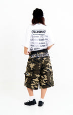 “EMBRO SCRIPT” 6 POCKET JORTS